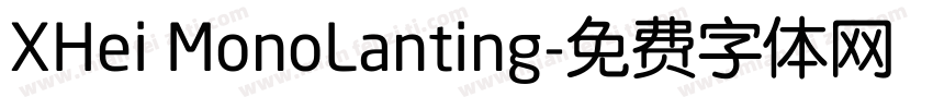 XHei MonoLanting字体转换